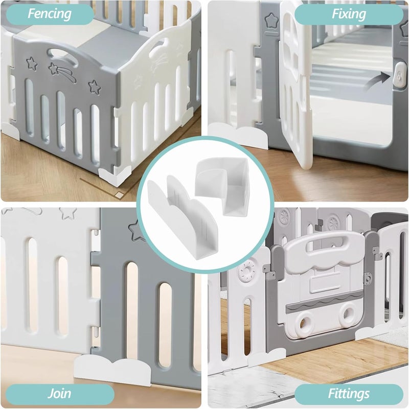 TOYANDONA 2pcs Plastic Playpen Stabilizer Playpen Fixing Clip Baby Playpen Parts Baby Playpen Replacement Connectors Baby Playpen Accessories for Baby Play Yard - Image 2