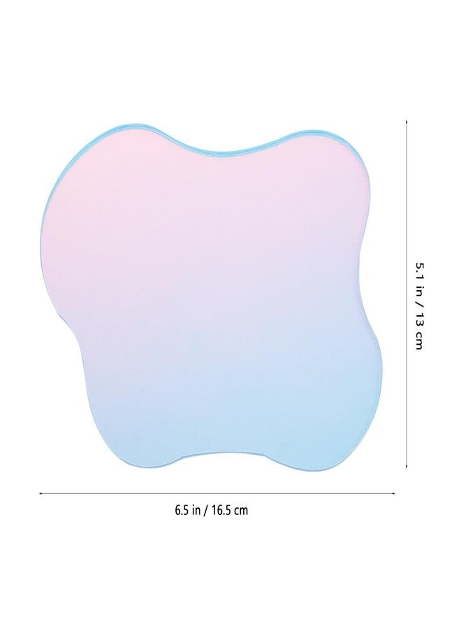 Garneck 2Pcs Acrylic Irregular Coasters, Clear Acrylic Drink Coasters Creative Decorative Plate Mug Pad Coffee Cup Coasters for Drinks, Photos, Coffee Table, Shooting Props - Image 2