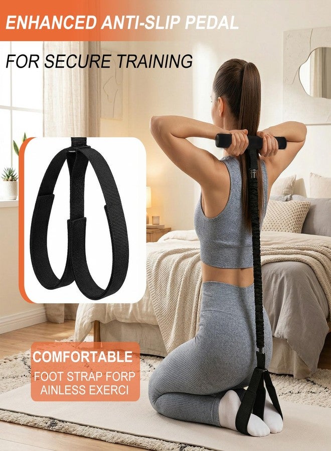 FOLAI Durable Pedal Resistance Band with Handle, Thickened Latex Tubes and Soft Foam Fabric Foot Pedal, Sit Up Exercise Equipment Full-Body Excercise Band Portable Unisex Resistance Exercise Bands - Image 3