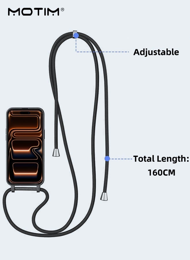Motim iPhone 17 Pro Max Magsafe Case with Neck Hanging Rope, iPhone 17 Pro Max Crossbody Cover with Anti-lost Strap Adjustable Lanyard, Strong Magnet,【Full Shockproof Protection】 - Image 4