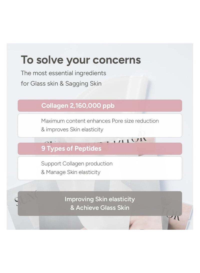 SUNGBOON EDITOR Deep Collagen Overnight mask 37gx4ea | Original Hydrating Collagen Face Mask | Real Collagen 2,160,000PPB for Elasticity |TikTok Trend Items Korean Skin Care - Image 5