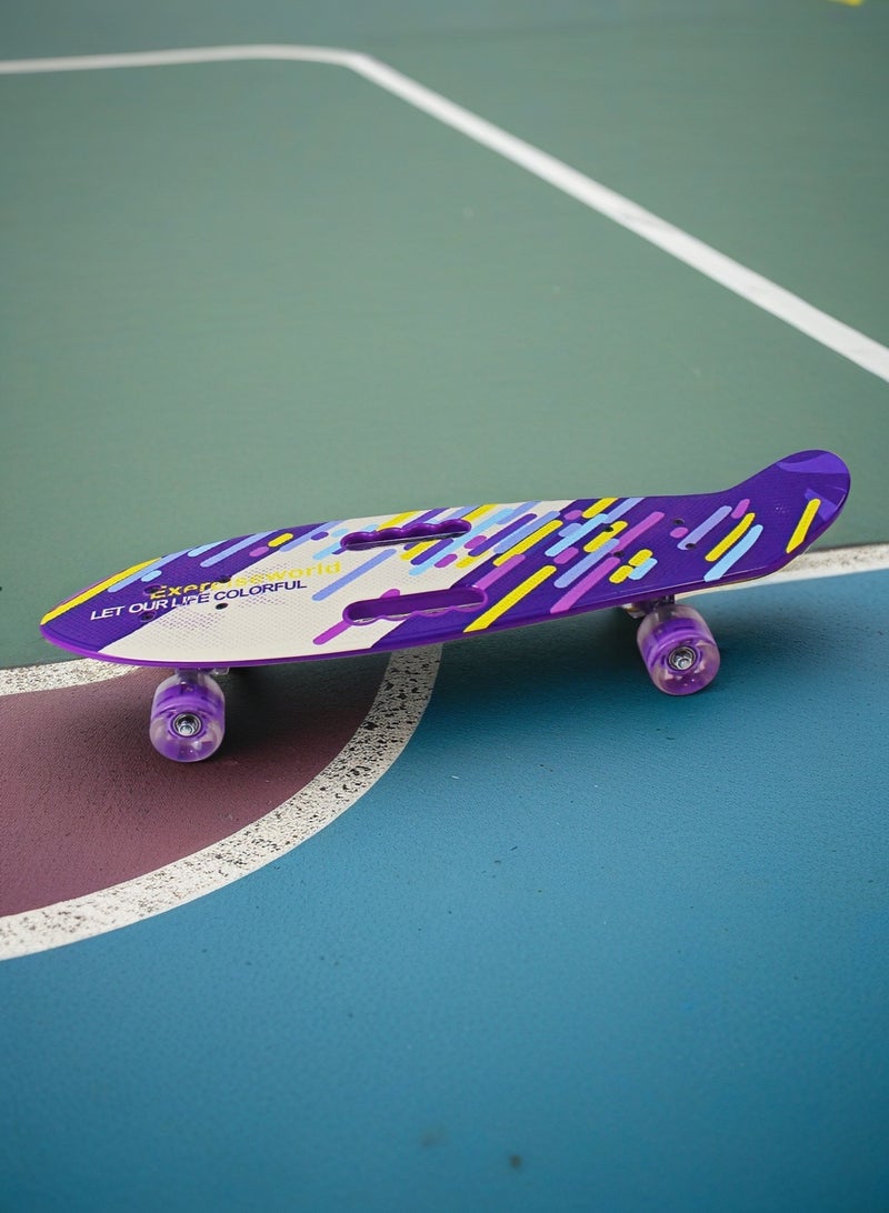 إيزي فيتشور لوح تزلج EASY FUTURE Penny Board للأطفال من سن 6 إلى 12 عامًا - لوح تزلج قصير كامل للشباب والمراهقين والمبتدئين - Image 4