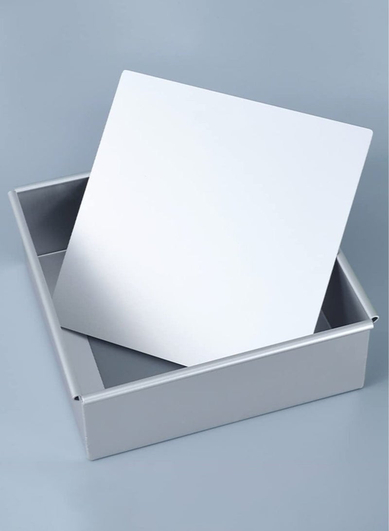 Bukela Square Pan for Brownie Cake Size 10 Inches with Removable Bottom - Image 1