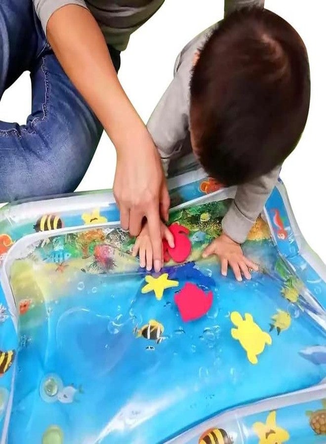 KITIKITTZ KITI KITS Activity Play Centre Indoor and Outdoor Water Play Mat for Baby Kids Water Play Mat Toys Inflatable Tummy Time Leak-Proof Water Play Mat and Toddlers Perfect Fun Activity Inflatable Mat - Image 3