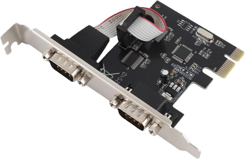 Generic 2 Port PCIE Serial DB9 Port Card, PCI Express RS232 DB9 Serial Expansion Card, PCIE X1 Interface Cards, Ideal for Systems - Image 2