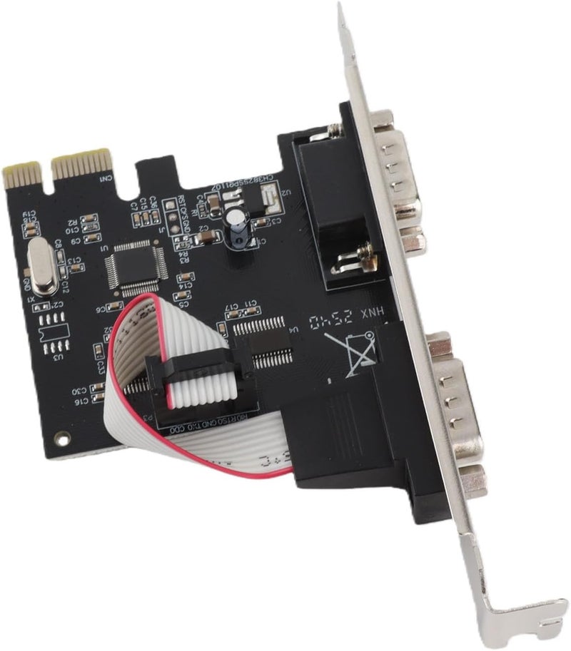 Generic 2 Port PCIE Serial DB9 Port Card, PCI Express RS232 DB9 Serial Expansion Card, PCIE X1 Interface Cards, Ideal for Systems - Image 1