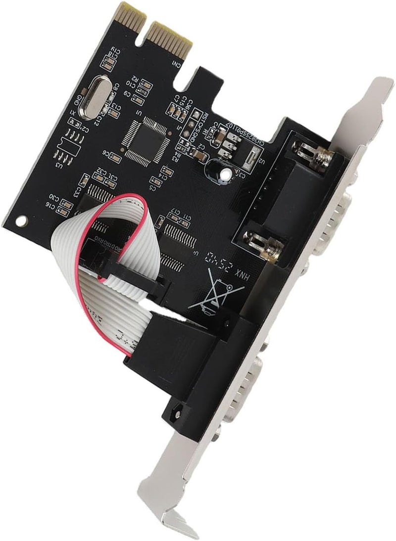 Generic 2 Port PCIE Serial DB9 Port Card, PCI Express RS232 DB9 Serial Expansion Card, PCIE X1 Interface Cards, Ideal for Systems - Image 3