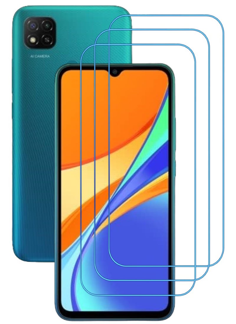 ACLIX 3 Pieces Antistatic ESD Dustproof Premium Quality High Definition Clear Tempered Glass Screen Protector Designed For Xiaomi Redmi 9C - Image 1