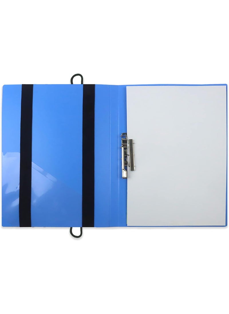 Starsouce Adjustable Elastic Band Multi Pockets Pen Holder Zippered Office Supplies Organizer Caculator Cards Keys Sleeve Pouch for File Folder Binder Book Journals Notebook 85 x 116 Inch Detachable  - Image 4