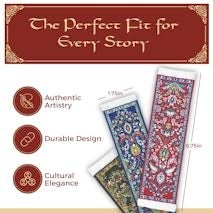 Fun-N-Nuf Oriental Carpet Rug Bookmark - Ifshan- Turkish Style - Beautiful, Elegant, High Quality, Woven Cloth Fabric Bookmarks! Best Gifts for Men Women Adults Teens Teachers & Librarians - Set of 4 Book marks - Image 5