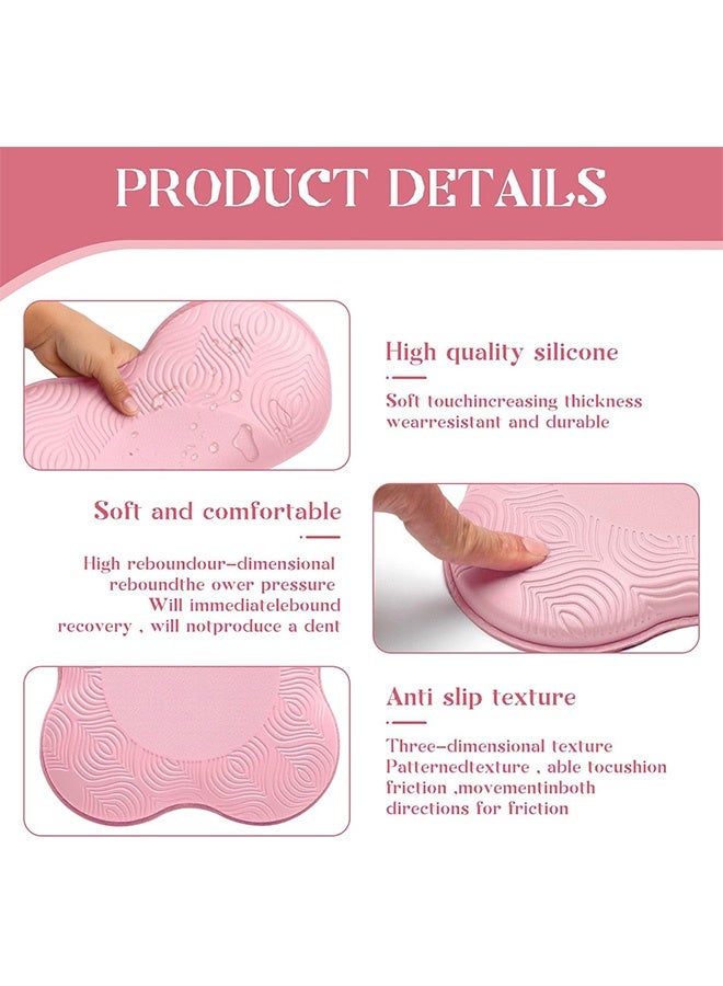 Quantum 2 PCS Yoga Knee Pads, PU Foam Yoga Knee Mat, Anti Slip Pilates Exercise Mats, Ideal for Yoga Fitness and Stretching(Pink) - Image 3