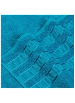 Safi Plus 6-Piece Towel Set 100% Turkish Genuine Cotton Super Soft & Absorbent Luxury Hotel Quality 600 GSM Cotton Bathroom Towels, 2 Bath Towels, 2 Hand Towels, 2 Washcloths, Royal Blue  - Image 3