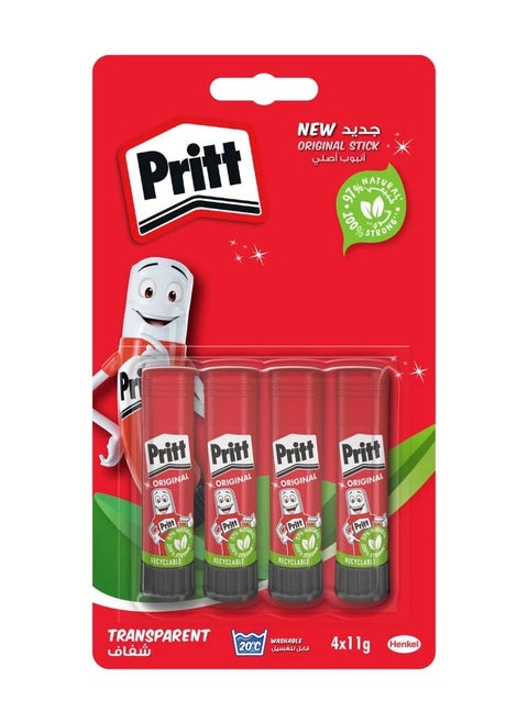 Transparent Glue Stick 11G X 4