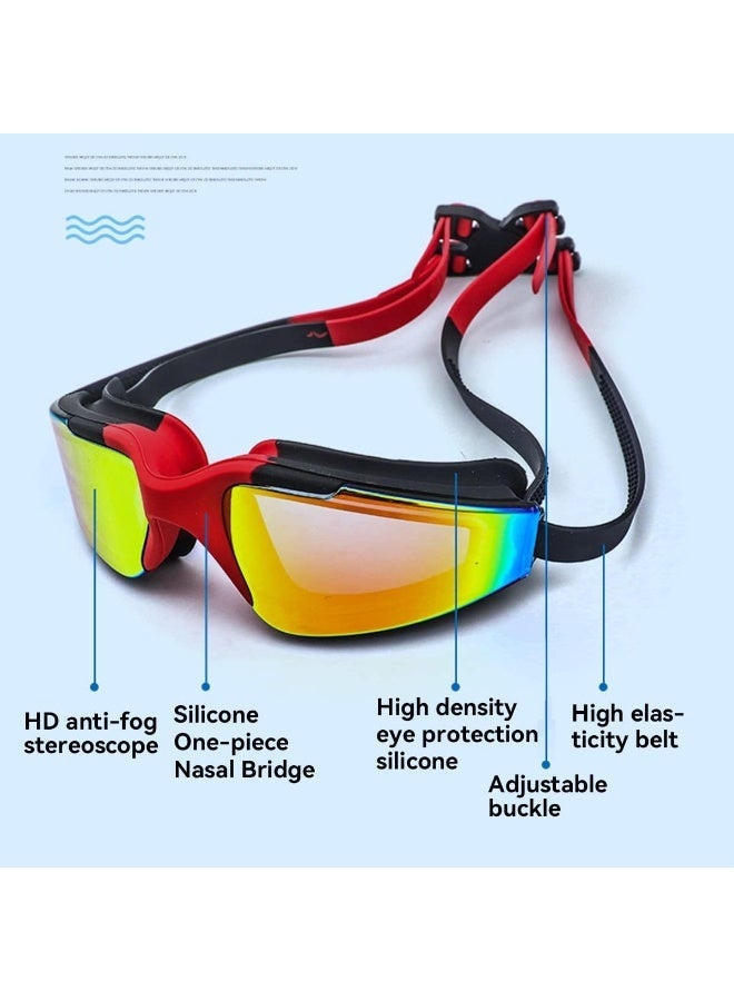 ECVV Electroplating Swimming Goggles Adjustable UV Protection Swimwear Anti-Fog Swim Diving Water Glasses for Men Women Diving Water Sports Eyewear - Image 4