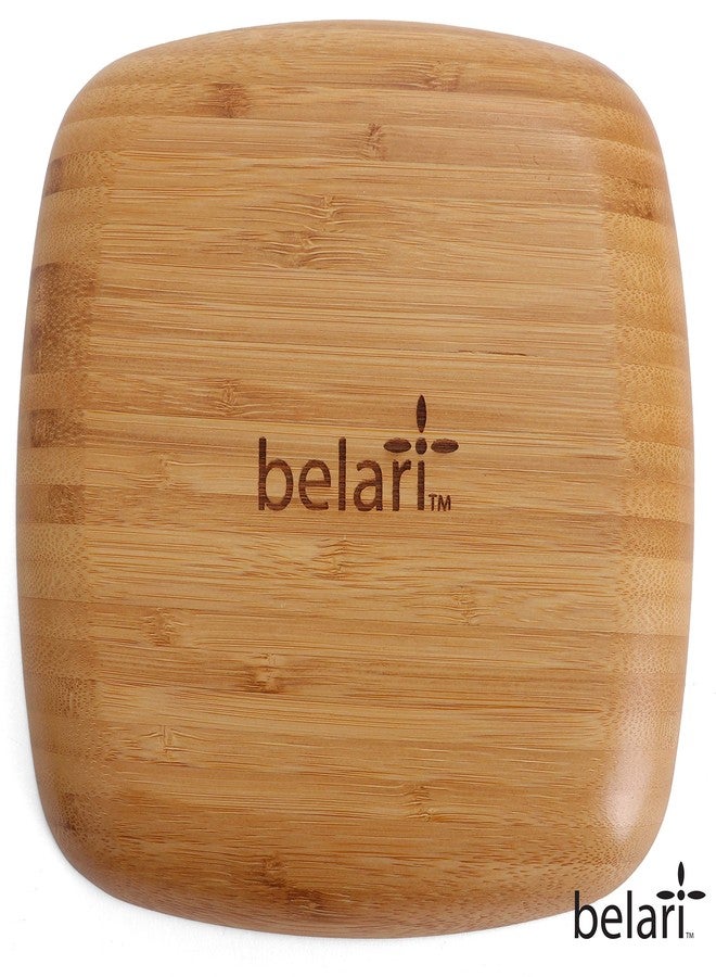 Belari 8" Bamboo Plate Set - Bamboo Reusable Plates - Square Bamboo Plates - Wood Plates Dinnerware - Bamboo Dinner Plates - Bamboo Dinnerware Set - Eco Friendly Plates (4 Pack / 8" Square) - Image 2