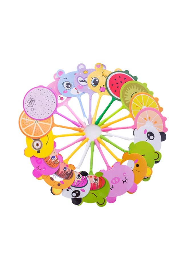 19-Piece Creative Cute Fan Ballpoint Pen Set Multicolour