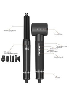 General 7-in-1 Hair Dryer Brush Set, Hot Air Brush Styler, Left and Right Curling Irons, 120,000 Rpm High Speed Negative Ion Hair Dryer, Automatic Curl Styling Tool  - Image 5