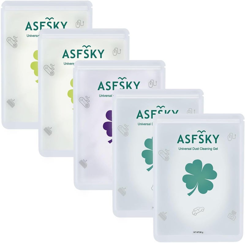 ASFSKY Car Cleaning Gel for Car Detailing Car Cleaning Putty for Interior Cleaner for Car Vents Car Cleaning Gel Pack 450g（5 Pack） - Image 1