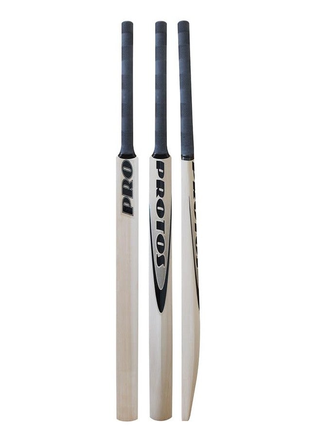 Protos Technique Bat || Kashmir Willow Bat || Batting Practice Bat || 86cm Short Handle || Men, Women || Fanatic Half Width || Middler bat for Training || Narrow Face Bat - Image 1