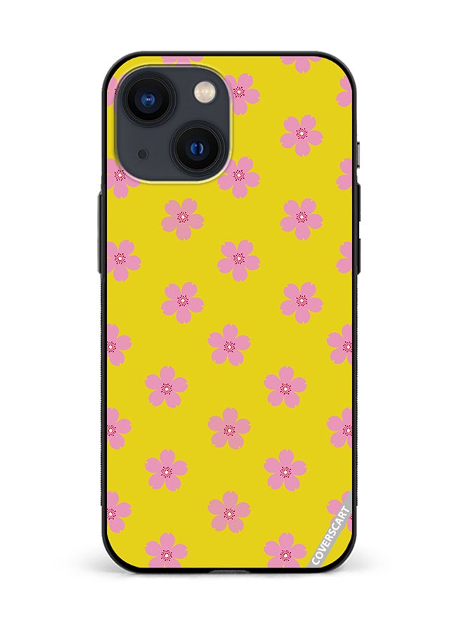 COVERSCART Protective Case Cover For Apple iPhone 13 Mini Flower Design Multicolour