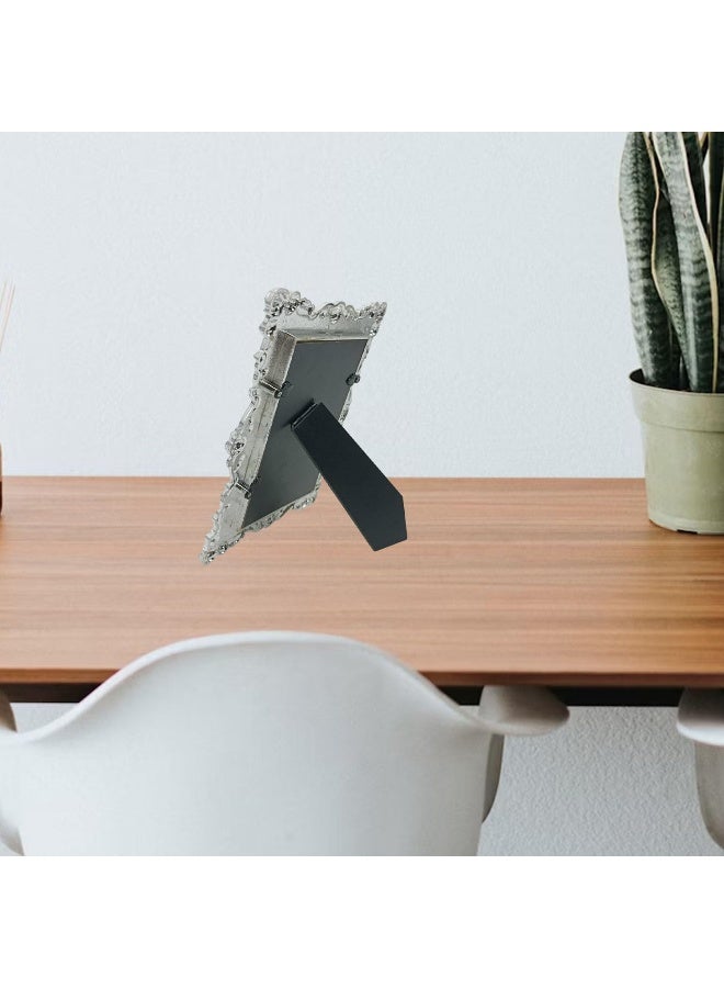 Decorhills إطارات وزخارف ديكور هيلز صورة عتيقة بتشطيب فضي 4x6 بوصة - Image 3