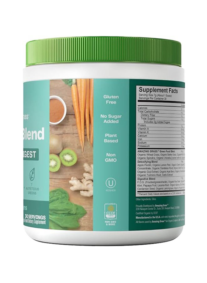 Amazing Grass Detox & Digest Green SuperFood - 7.4 oz ( 210 gm )30 Servings  - Image 2