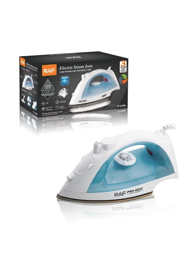 آر إيه أف مكواة بخار - مكواة كهربائية أنيقة وقوية لكي سريع وسلس | مثالية للملابس والمعاطف والستائر وأغطية الأسرة - تصميم خفيف الوزن وسهل الحمل - Image 1