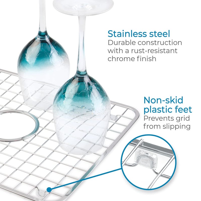 InterDesign iDesign Kitchen, Bathroom, Basement, Garage, The Gia Collection, 12.75" x 11", Polished - Image 4