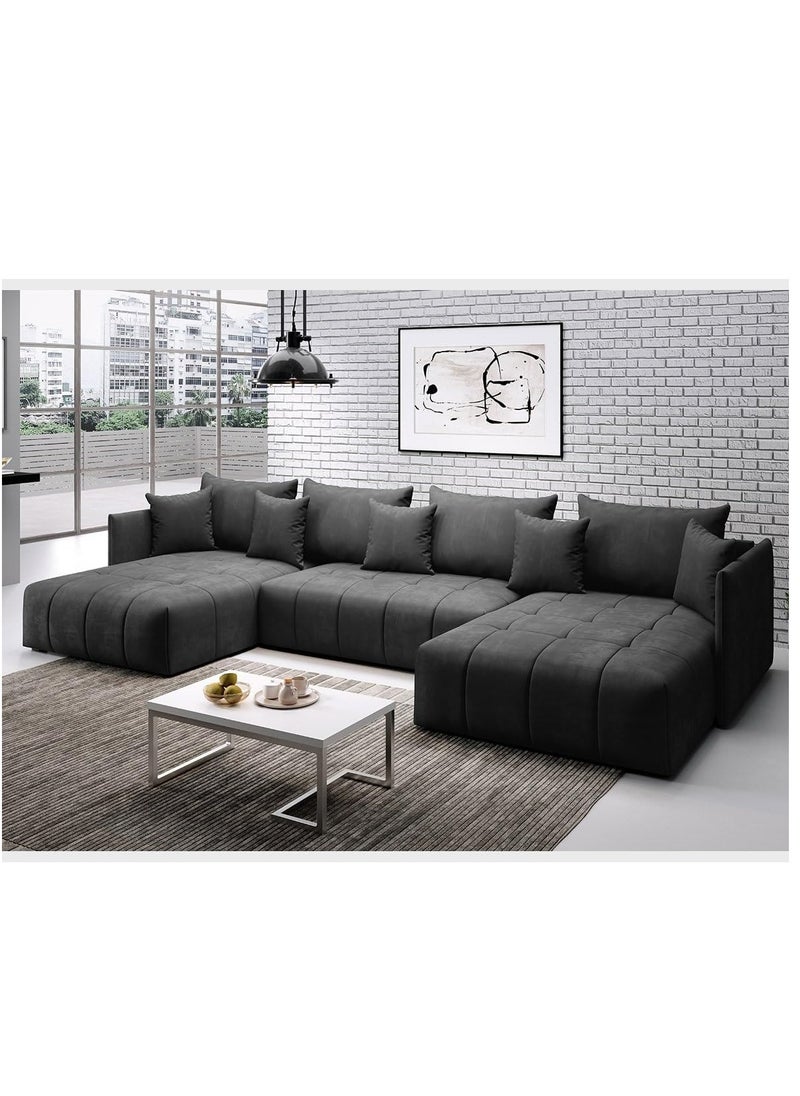 Comfynest U-Shape Sectional Sofa Modern Living Room Elegance Spacious Comfort and Stylish Design  - Image 1