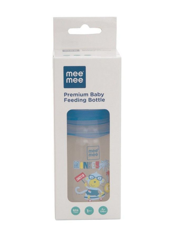 mee mee Premium Baby Feeding Bottle (130 Ml Blue) - Image 5