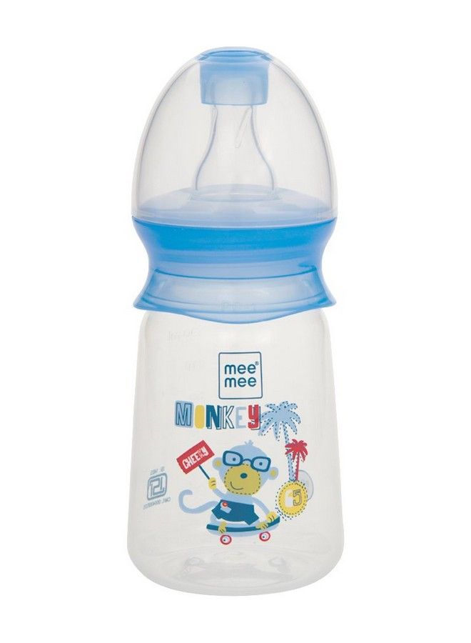 mee mee Premium Baby Feeding Bottle (130 Ml Blue) - Image 2