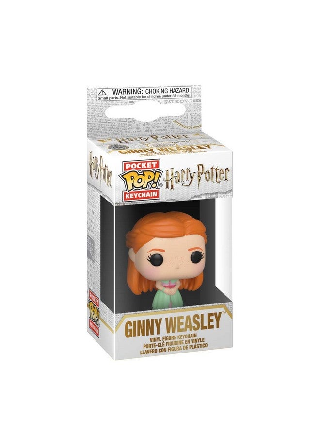 Funko Pop Keychain: HP - Ginny Weasley - (Yule) - Harry Potter Novelty Keyring - Collectable Mini Figure - Stocking Filler - Gift Idea - Official Merchandise - Fantasy Fans - Backpack Decor - Image 2
