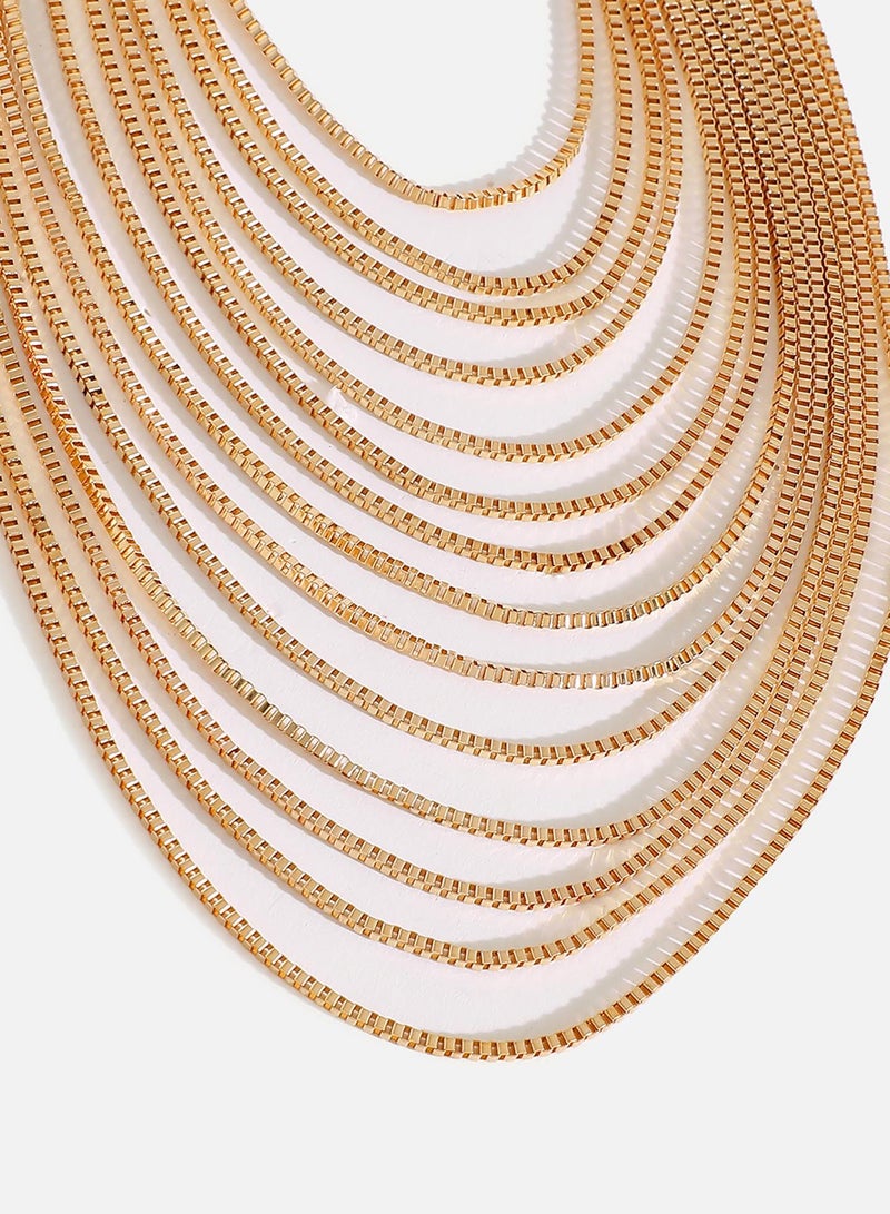 SOHI Party Multi-Layer Artificial Necklace Jewellery - Image 2