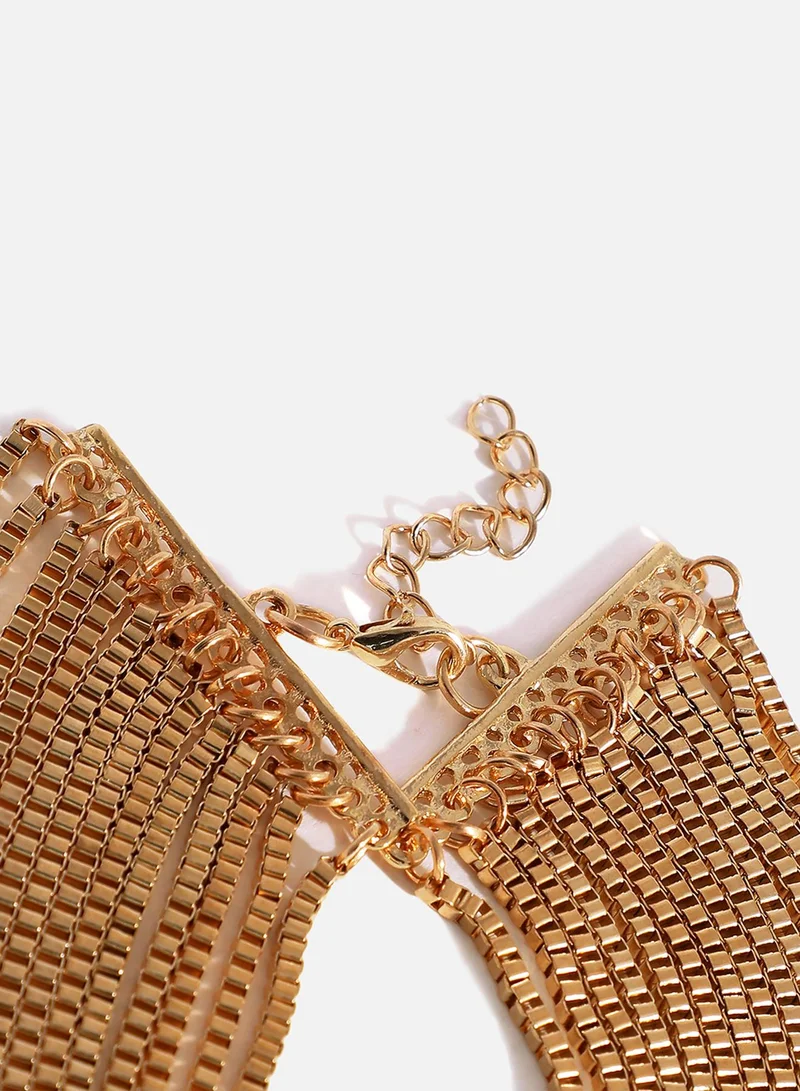 SOHI Party Multi-Layer Artificial Necklace Jewellery