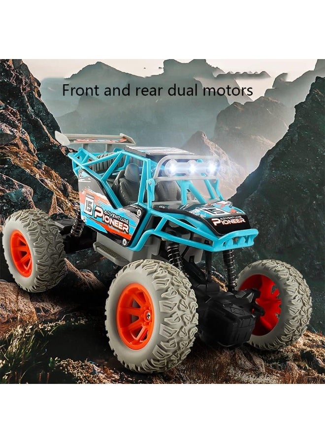 SMARTX 1:20 RC Car Toys, Off Road Remote Control children rock crawler Cars, All Terrains Electric Toy Rechargeable Offroad Climbing RC Racing Car Super Speed with Led Lights Best Gift for Kids - Image 3