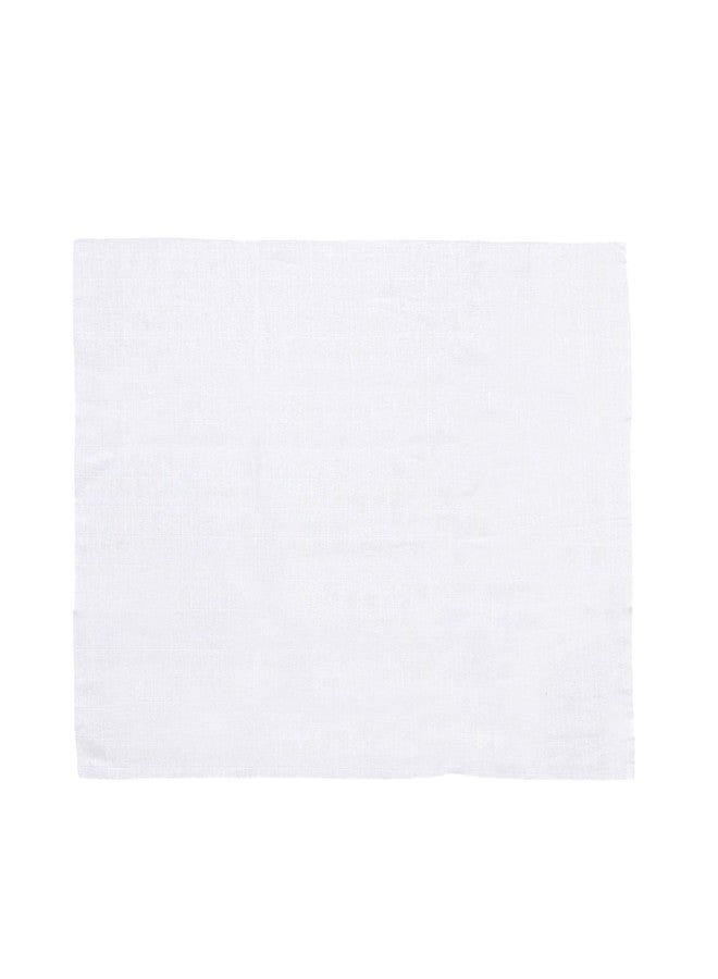 Lula Cotton Muslins Baby Towel-(Pack of 5)-50 CM x 70 CM -White - Image 2
