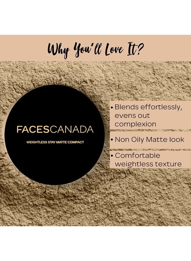 Faces Canada فيسز كندا بودرة مضغوطة خفيفة الوزن بفيتامين E وزبدة الشيا، SPF-20 طبيعي 02، 9 جرام - Image 3