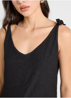Ginger Shoulder Tie Detail Relaxed Fit Playsuit  - Image 3