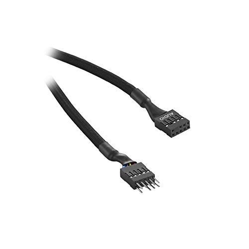 CableMod ModFlex Sleeved Audio Extension (Black, 30cm) - Image 2