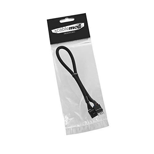 CableMod ModFlex Sleeved Audio Extension (Black, 30cm) - Image 3
