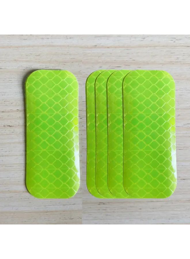 20 Pcs Yellow Reflective Safety Stickers for Cars Trucks Bicycles Motorcycles - Image 1
