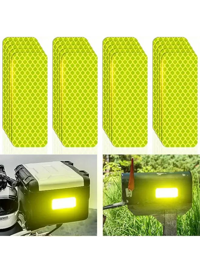 20 Pcs Yellow Reflective Safety Stickers for Cars Trucks Bicycles Motorcycles - Image 5