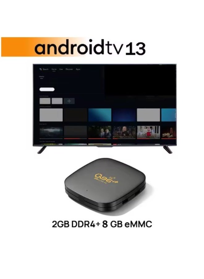 Q96++ Android TV Box & Game Console – 4K Ultra HD, Wi-Fi, Bluetooth, Quad-Core Processor, Media Streaming & Gaming Entertainment Hub - Image 2