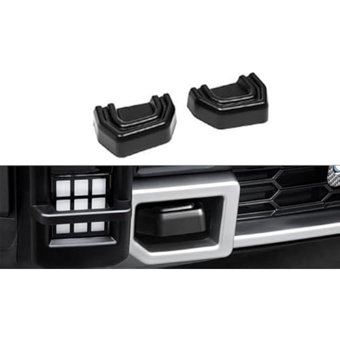 rayihni Roof travel rack luggage trim frame, front bumper hook cover, compatible with Jetour T2 2023, 2024 (black, front bumper hook cover) - Image 2