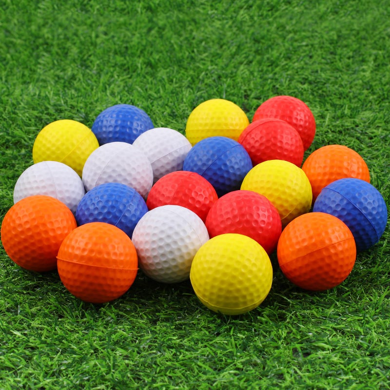 Guirnd 20 Pack Foam Golf Balls, 41mm Practice Golf Balls, Realistic Feel and Long Lasting Limited Fligh Practice Golf Balls for Backyard, Soft Golf Balls for Indoor or Outdoor - Image 1