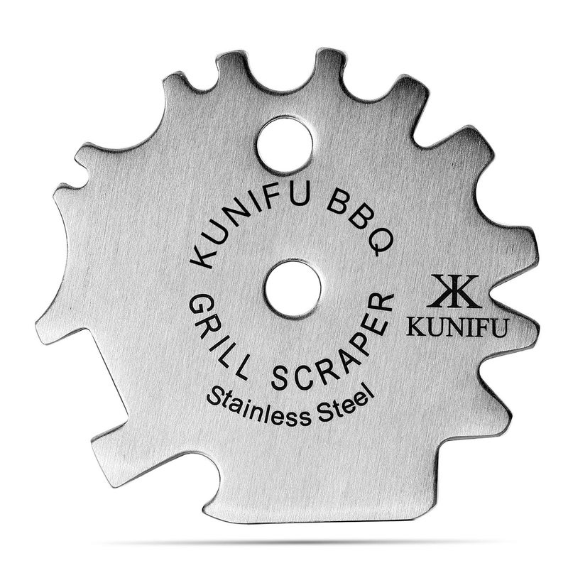 KUNIFU BBQ Grill Scraper Stocking Stuffers BristleFree for Griddle Kitchen Gadgets Cleaner Camping Accessories Ideal Gifts for Christmas for Men Dad Husband Boyfriend Fathers Day
