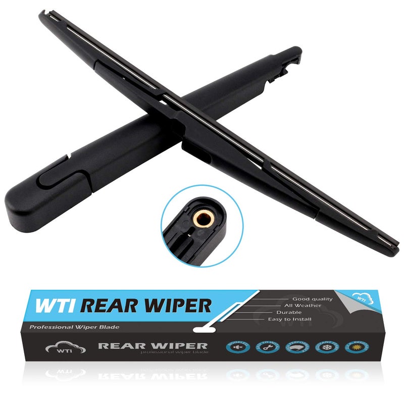 WTI Rear Wiper Arm Blade Set Compatible With Hyundai Santa Fe 20132017 SUV Rear Windshield Window Wiper Kits Assembly New Replacement Accessories Parts Fit 98811B8000