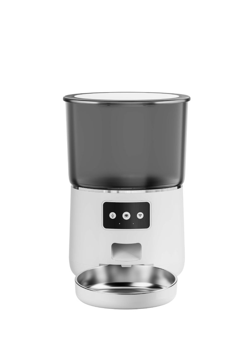 Arabest Smart Automatic Cat Feeders - 4-L Reliable Automatic Cat Food Dispenser Easy Set Up -Portion Control Automatic Dog Feeder, Desiccant Bag Keeps Dry Food Fresh  - Image 2