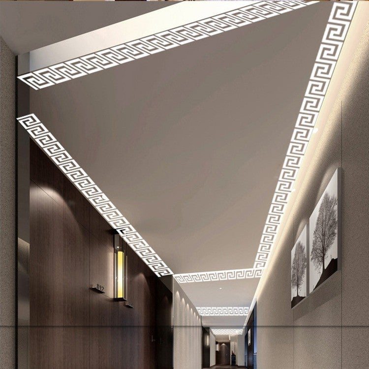 Mirror 3D Wall Stickers Acrylic Self-Adhesive Lace Waist Line Living Room Tv Bedroom Ceiling Ceiling Decorative Stickers - Image 3