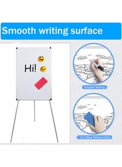 GBQ Magnetic Whiteboard 60*90cm Aluminum Height Adjustable With Stand With 1pcs Whiteboard Marker, 2 pcs Flipchart Holders, 1pcs Whiteboard Eraser  - Image 5